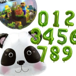 Zestaw balonów urodzinowych Gaming Panda