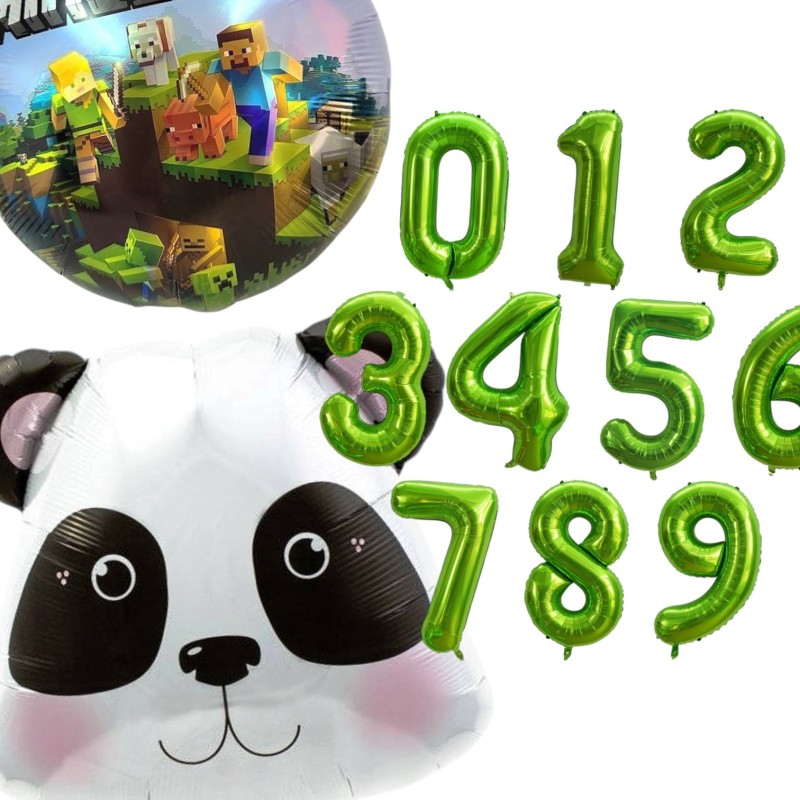 Zestaw balonów urodzinowych Gaming Panda
