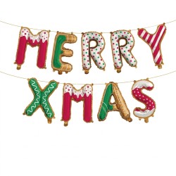 Balon foliowy napis Merry...