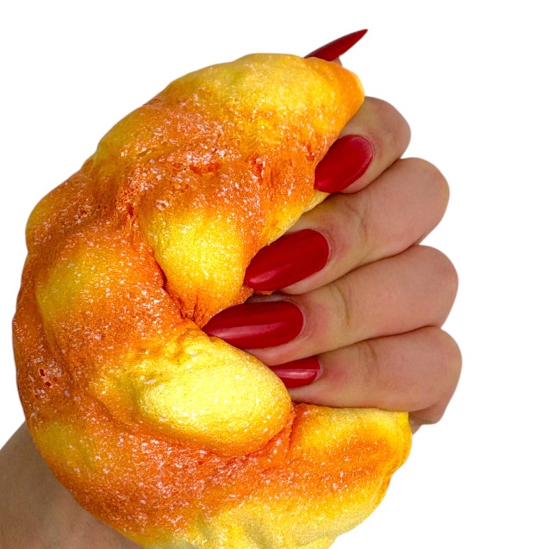 Squishy gniotek bułka kajzerka 1 szt. pachnące pieczywo 10x5 cm