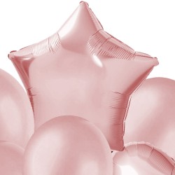 Bukiet balonów serce gwiazda 10 sztuk