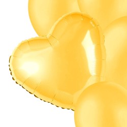 Bukiet balonów serce gwiazda 10 sztuk