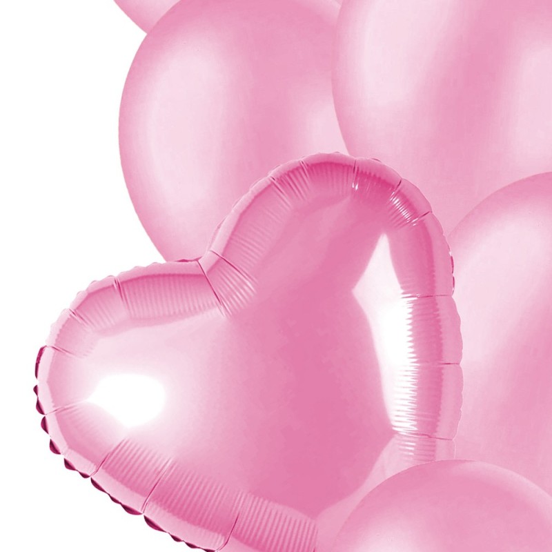 Bukiet balonów serce gwiazda 10 sztuk