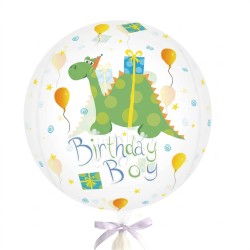 Balon bubble Birthday Boy z...