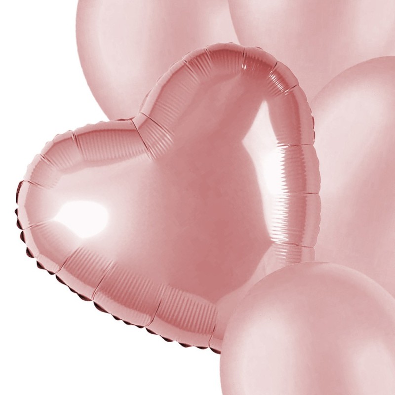 Bukiet balonów serce gwiazda 10 sztuk