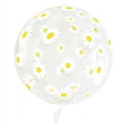 Balon bąbelkowy w stokrotki...