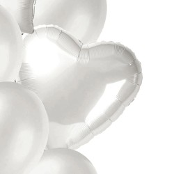 Bukiet balonów serce gwiazda 10 sztuk