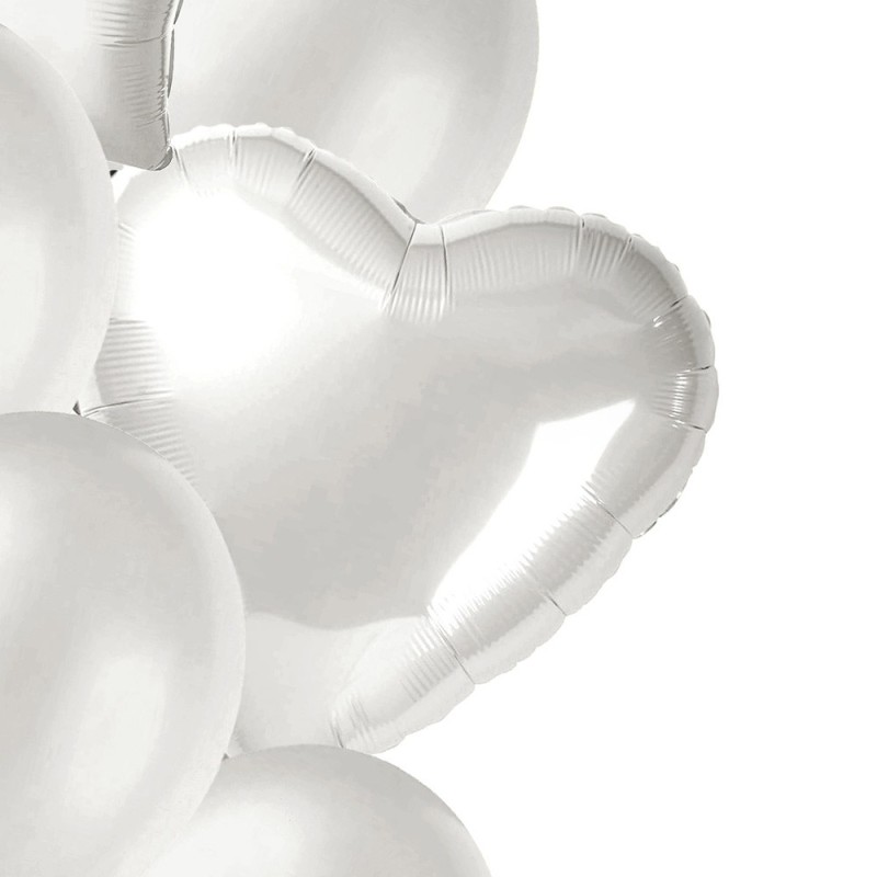 Bukiet balonów serce gwiazda 10 sztuk