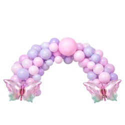 Zestaw balonów pastelowych Motylek GIRL Pastel Butterfly 48 el.