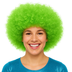 Peruka afro zielona na...