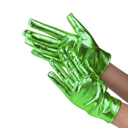 Rękawiczki metaliczne zielone