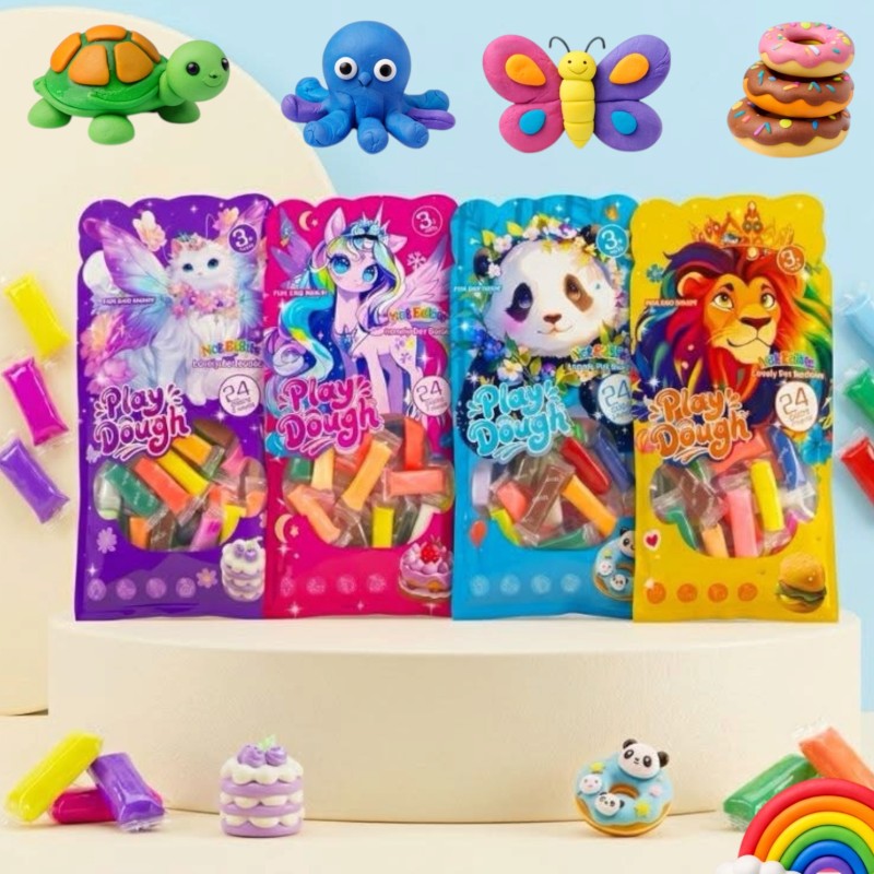 Ciastolina 12 kolorów z foremką zestaw kreatywny