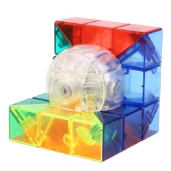 Kostka logiczna 3x3 Mofang przezroczysta tęczowa 1 szt.