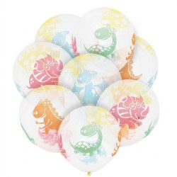 Balony lateksowe dinozaury...