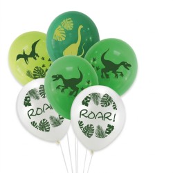 Balony lateksowe dinozaury...