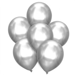 Balony chromowane srebrne...