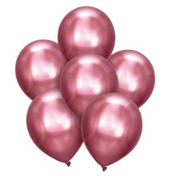 Balony metaliczne różowe 6...