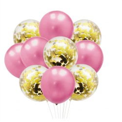 Balony lateksowe różowo...