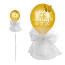 Balon lateksowy złoty Happy...