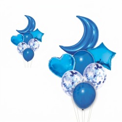 Zestaw balonów niebieski księżyc 55 cm