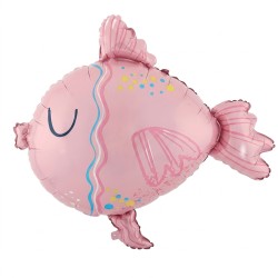 Balon foliowy rybka różowa...