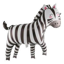 Balon foliowy zebra 97 x 94 cm