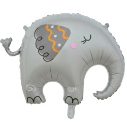 Balon foliowy słoń szary 57...