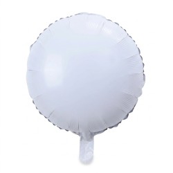 Balon foliowy okrągły biały...