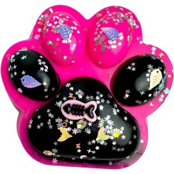 Gniotek antystresowy Kocia Łapka Jumbo różowa 17x15x6 cm