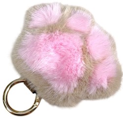 Brelok Pluszowa Kocia Łapka 3D do Torby