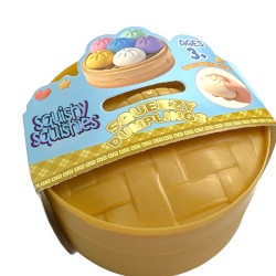 Gniotek antystresowy pierożek dumpling w pudełku 1 szt duży 10 cm