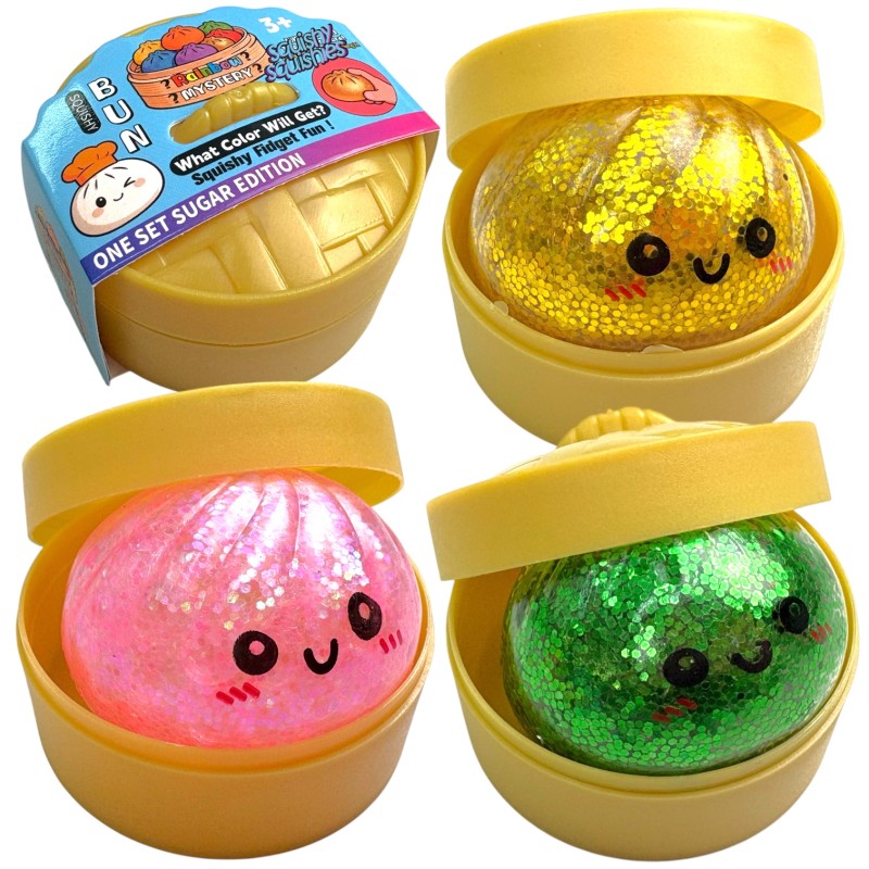 Gniotek Dumpling Brokatowy Diamentowy BaZi Kulki Orbeez w etui (Sugar Edition)