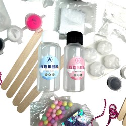 Zestaw kreatywny DIY do robienia gniotków Kocia Łapka Squishy 28 el.