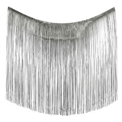 Girlanda frędzle srebrna 300 x 30 cm