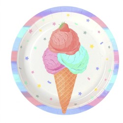 Talerzyki papierowe lody...