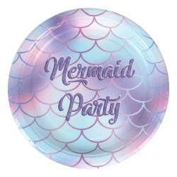 Talerzyki papierowe Mermaid...