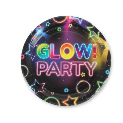 Talerzyki papierowe Glow...