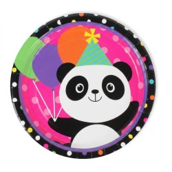 Talerzyki papierowe Panda z...