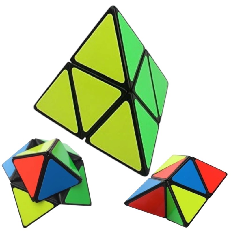 Kostka logiczna piramida 2x2x2 kolorowa łamigłówka 1 szt.