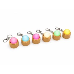 Brelok antystresowy dumpling pierożek LED 4x4,5 cm