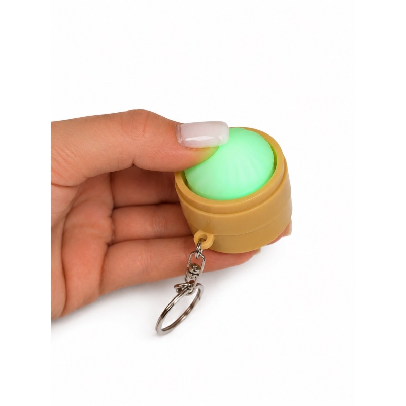 Brelok antystresowy dumpling pierożek LED 4x4,5 cm
