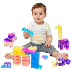 Klocki żelowe gniotki Magic Gummy Block 40 elementów