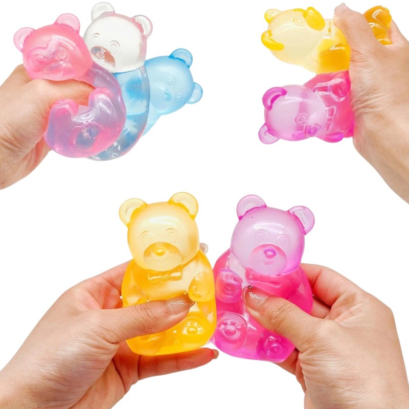 Gniotek żelowy miś 6x4 cm Gel Bear 1 szt
