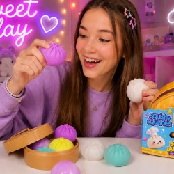 Gniotek Dumpling Pierożki Kawaii zestaw 4 szt antystresowe