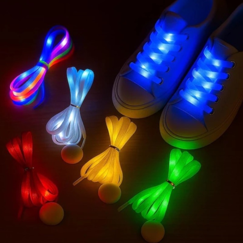 Świecące sznurówki LED 1 para 120 cm do butów imprezowych