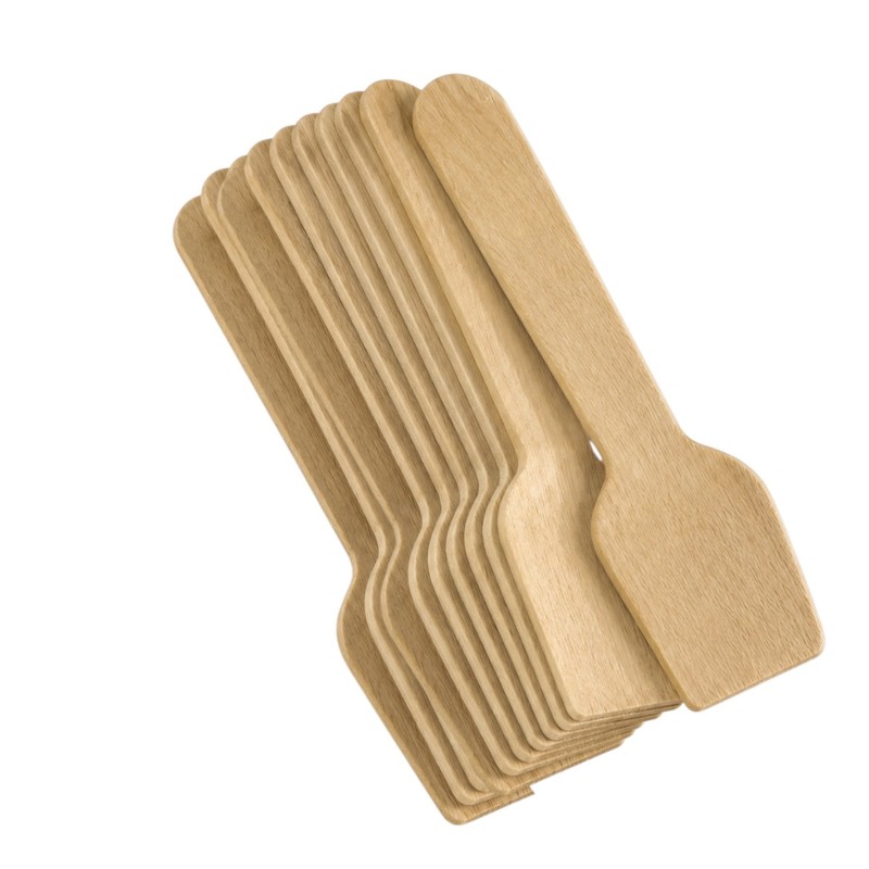 Łopatki drewniane do lodów 9,5 cm 10 sztuk ekologiczne