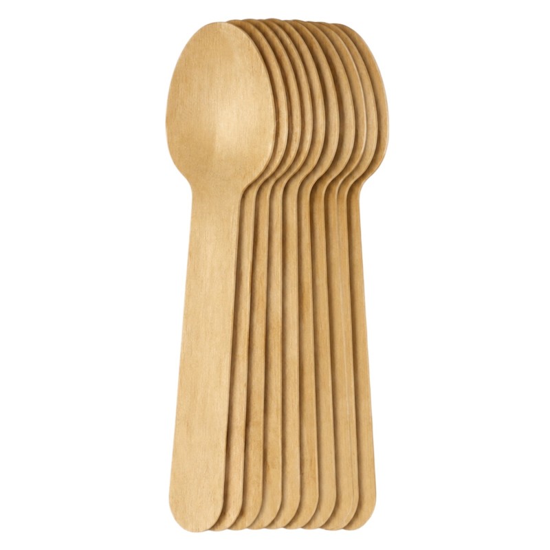 Łyżeczki drewniane 110x23 mm naturalne 10 sztuk