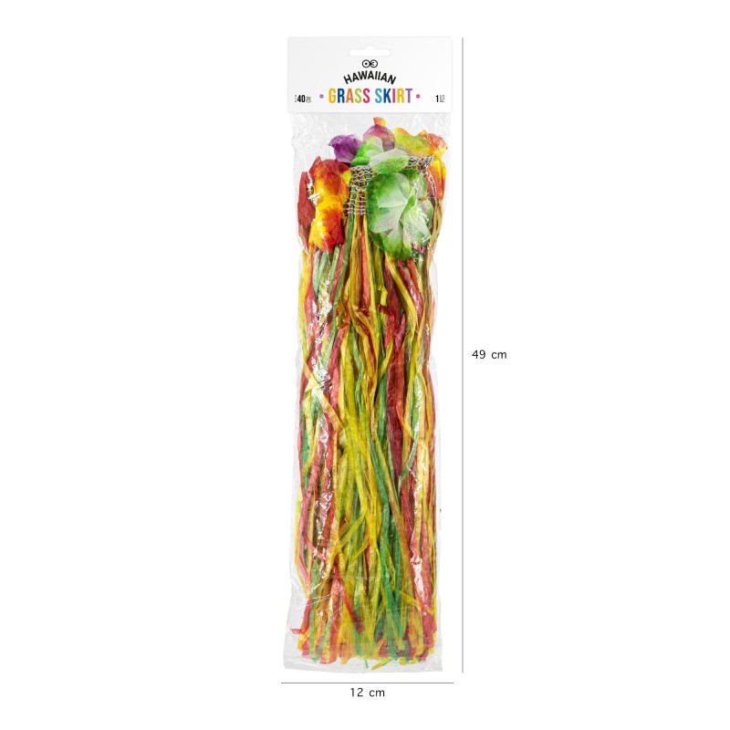 Spódniczka hawajska kolorowa Aloha 40 cm 1 szt.