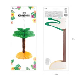 Dekoracja wisząca honeycomb palma Aloha Surf Hawaii 1 szt.