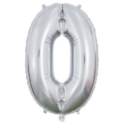 Balon foliowy cyfra srebrny...